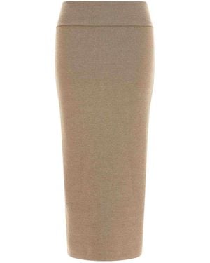 Jacquemus La Jupe Maille Double Skirt - Natural