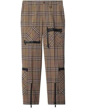 Burberry Check Trousers - Multicolour