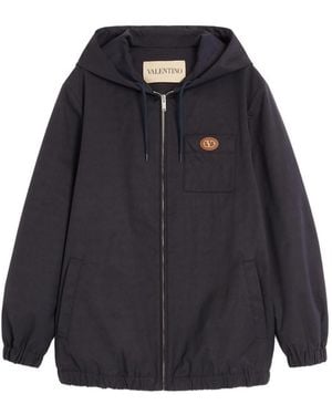 Valentino Vlogo Signature Caban Jacket - Blue