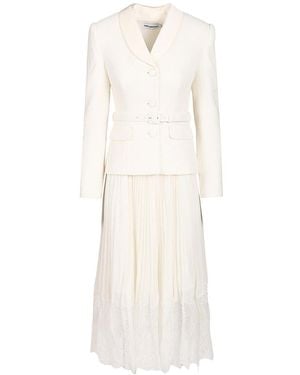 Self-Portrait Midi Dress - White