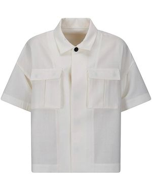 Sacai Suiting X Denim Shirt - Gray