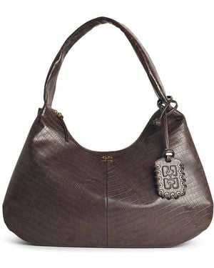 Ganni Bou Xxl Travel Bag - Leather - Brown Ganni Bou Xxl Travel Bag - Leather - Brown