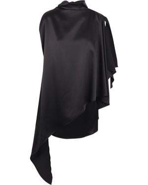 Ssheena Asymmetric Mini Dress - Black