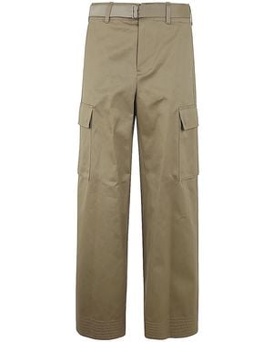 Sacai Cotton Chino Trousers - Natural