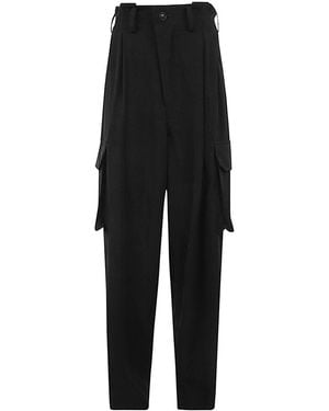 Y's Yohji Yamamoto U-Cargo Trousers - Black