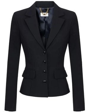 Elisabetta Franchi Technical Fabric Blazer - Blue