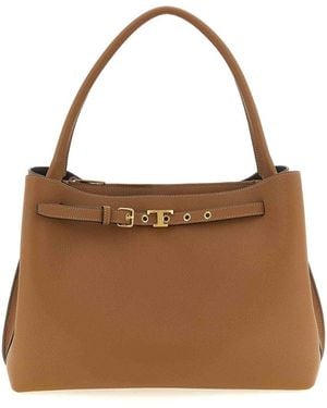 Tod's T Signature Handbag - Brown