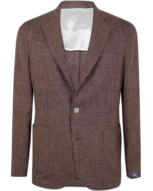 Barba Napoli Easy Single Breast Jacket - Brown