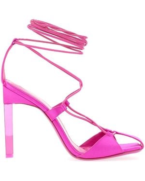 The Attico Adele 10.5 Cm Heeled Court Shoes - Pink