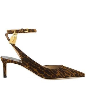Tom Ford Padlock Slingback - Metallic