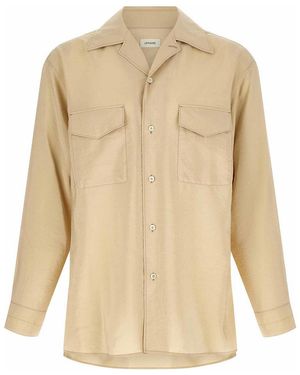 Lemaire Convertible Collar Shirt - Natural