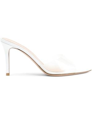 Gianvito Rossi Elle 85 Mules - White