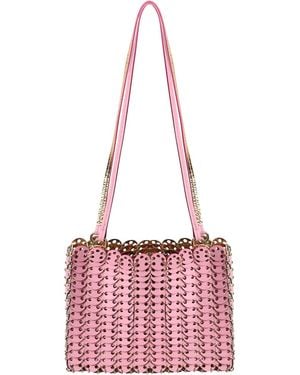 Rabanne 1969 Leather Flip Bag - Pink