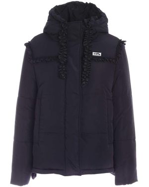 Vivetta Rouches Detailed Padded Jacket - Blue