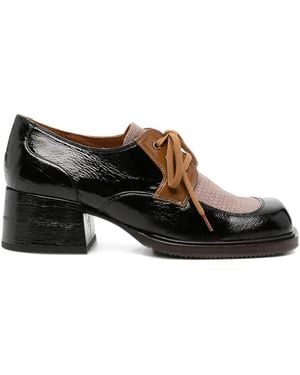 Chie Mihara Baiana Lace-Up Leather Court Shoes - Black