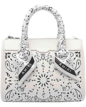 Amiri Micro Bandana Triangle Handbag - White