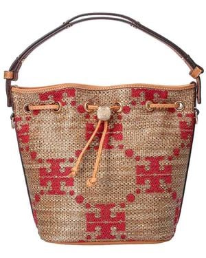 Tory Burch T Monogram Bucket Bag - Pink