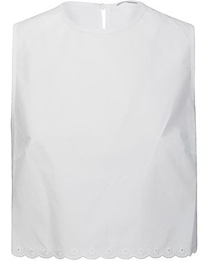 Cecilie Bahnsen Cbdeeba Top Broderie Anglaise - White