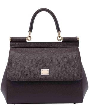 Dolce & Gabbana Medium Sicily Handbag - Blue