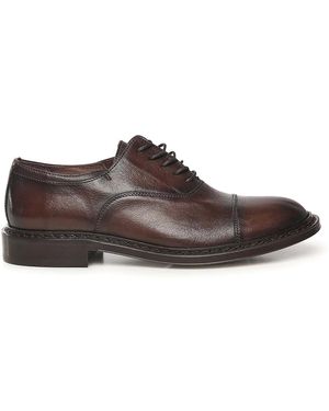 Sturlini Leather Lace-Up Shoes - Brown