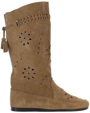 Isabel Marant Suede Ankle Boots - Brown
