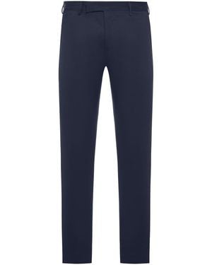 PT Torino Tailored Cotton Pants - Blue