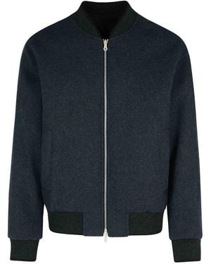 Dries Van Noten Volker Reversible Cotton Blend Jacket - Blue