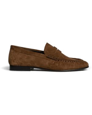 POSA Penny Loafer Suede Wrinkle - Brown