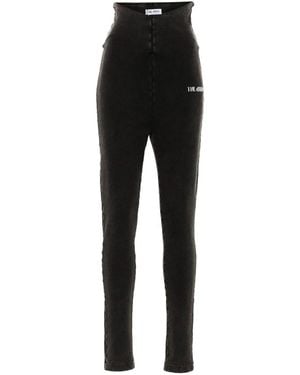 The Attico Logo Leggings - Black