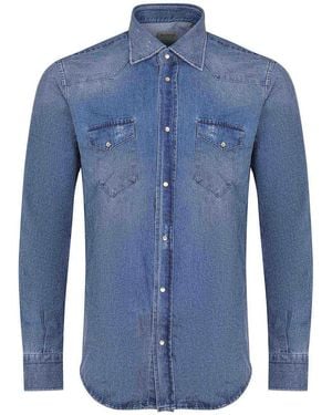 Sartorio Napoli Shirt Made - Blue