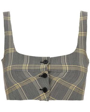 Marni Top Cropped Check - Grey