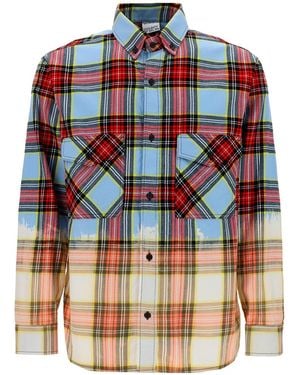 Marcelo Burlon Tartan Shirt - Blue