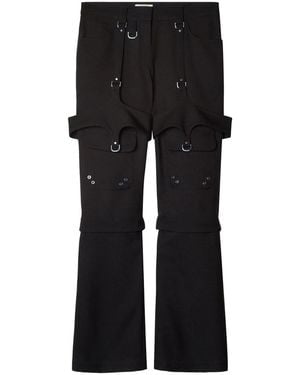 Off-White c/o Virgil Abloh Cargo Trousers With Buckle Detail - Black