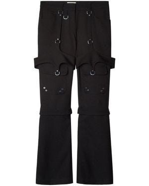Off-White c/o Virgil Abloh Cargo Trousers With Buckle Detail - Black