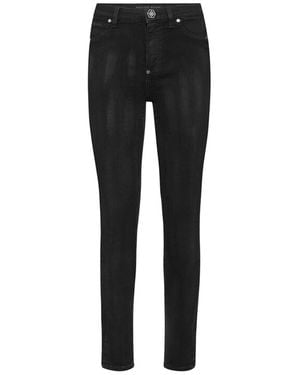Philipp Plein Vaqueros Rectos - Negro