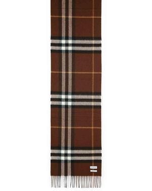 Burberry Mu Giant Cashmere Scarf - Brown