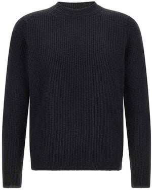 Zanone Ribbed Sweater - Blue
