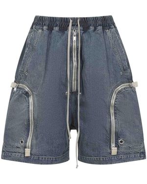 Rick Owens Drkshdw Bauhaus Pods Shorts - Blue
