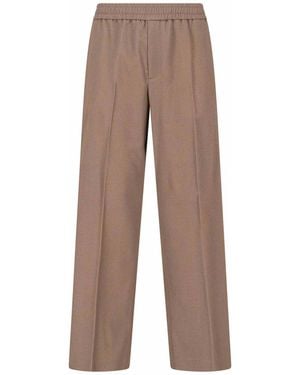 Golden Goose Virgin Wool Sports Trousers - Brown