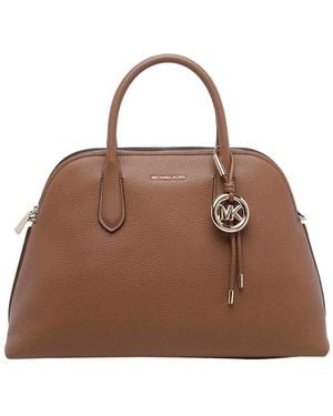 MICHAEL Michael Kors Large Freddie Satchel Bag - Brown