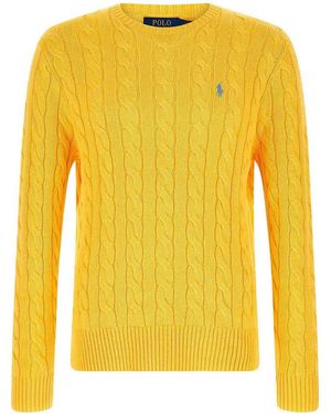Polo Ralph Lauren Cotton Braided Jumper - Yellow