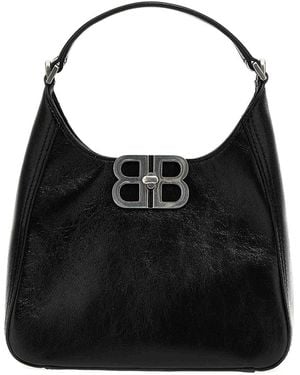 Balenciaga Hobo Bb Soft S Handbag - Black