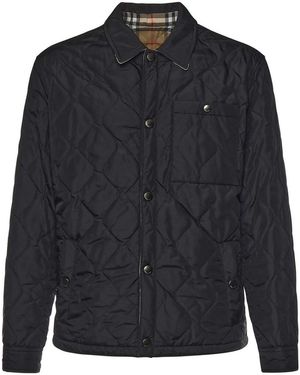 Burberry Reversible Quilted Nylon Shirt - Blue