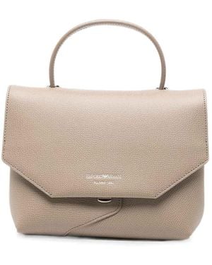 Emporio Armani Small Leather Handbag - White