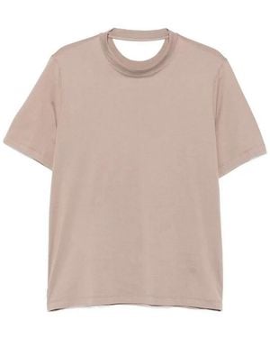 Brunello Cucinelli Jersey T-Shirt - Natural