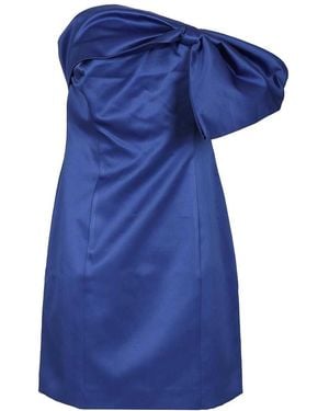 ROTATE BIRGER CHRISTENSEN Bow Mini Dress - Blue