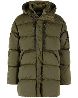 C.P. Company Long Down Jacket - Green