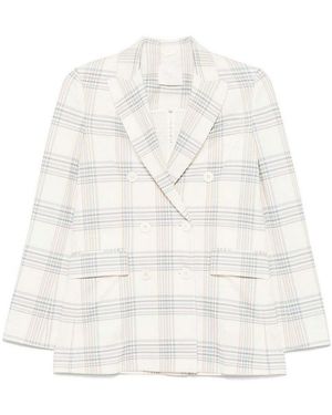 Circolo 1901 Cotton Double-Breasted Jacket - White