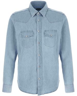 Tom Ford Western Shirt - Blue