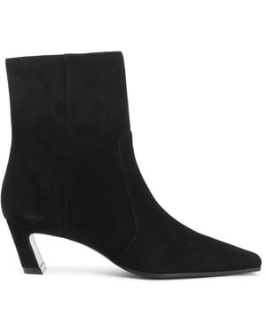 Stuart Weitzman Stassi Zip 50 Bootie - Black